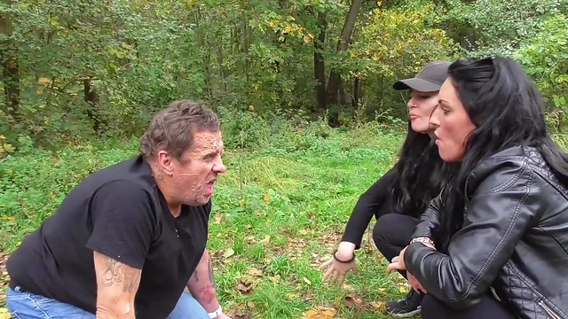 German Spit-Faced Brats Submit to Rough Oral Pleasure Sessions