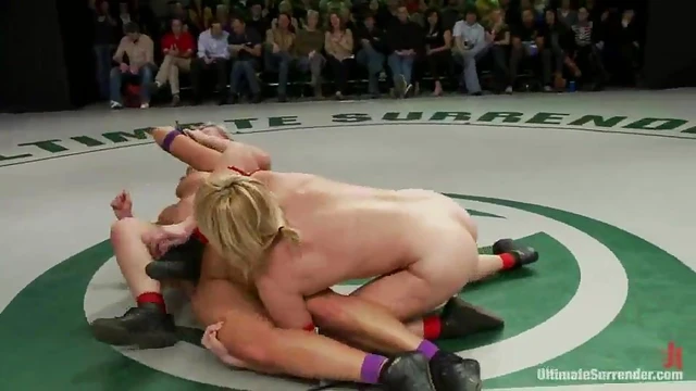 Kinky Bitches Wrestle Toying Each Other's Pussies in Steamy Action