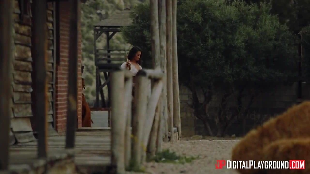 Sensual Caramel Beauty Succumbs to Cowboy's Powerful Erection