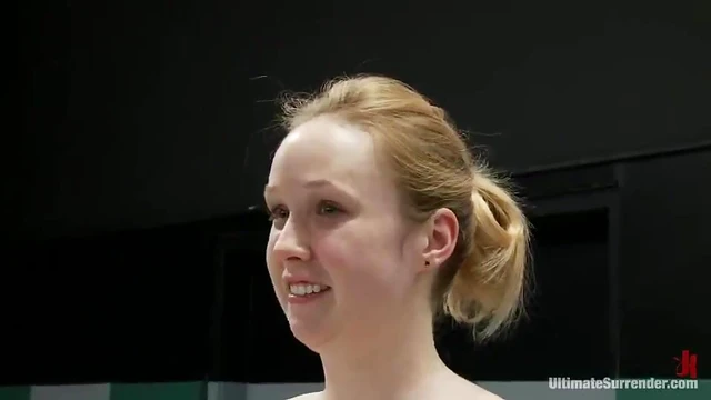 Sexy Blondes Wrestle in Bikinis Before Intimate Ring Side Fuck Session