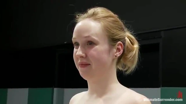 Sexy Blondes Wrestle in Bikinis Before Intimate Ring Side Fuck Session