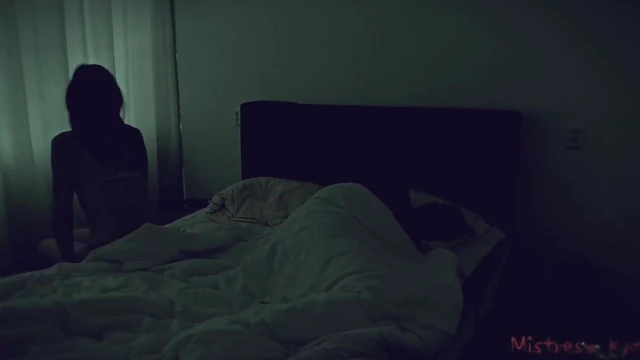 Dominant Mistress Facesits Chastised Submissive Slave Manually