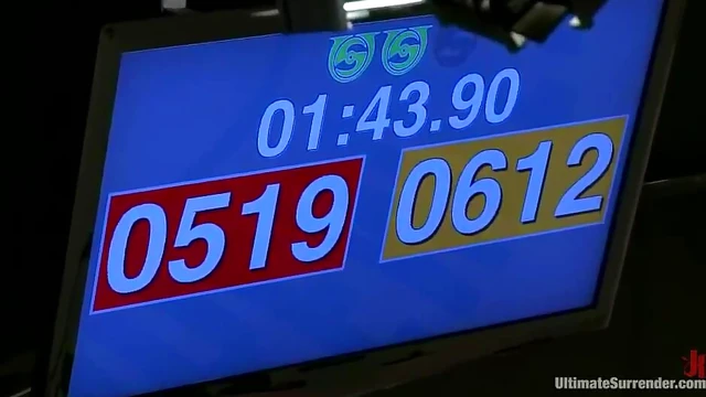 Naked Lesbians Wrestle on Tatami Mat Before Hot BDSM Sex Orgasm