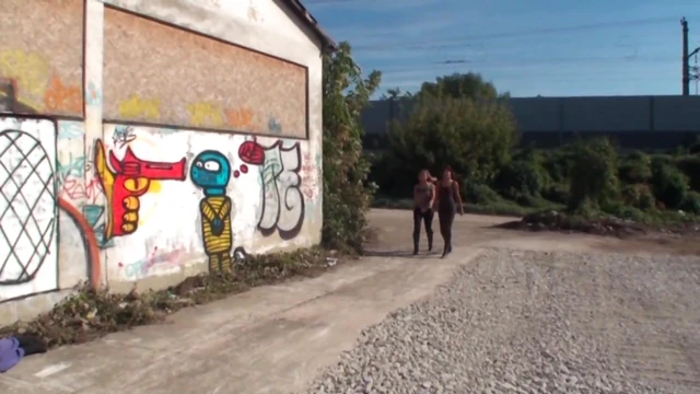 Bratty Girls Force Homeless Guy into Submissive Sex Acts Outdoors