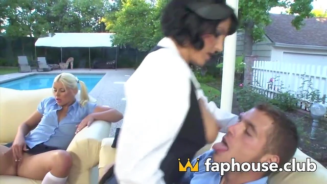 Seductive Mistress Dominates Teenagers With Hot Slapping Action In XXX