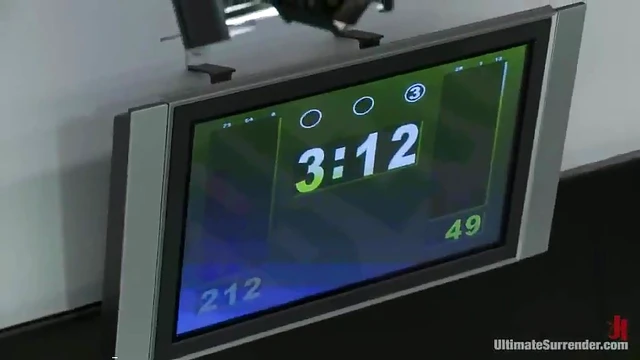 Defeated Hot Babe Gets Her Pussy Toyed by Conqueror's Toys