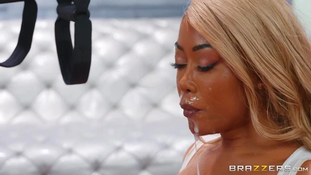 Ebony Temptress Gets Her Tight Pussy Pounded By A Horny Friend