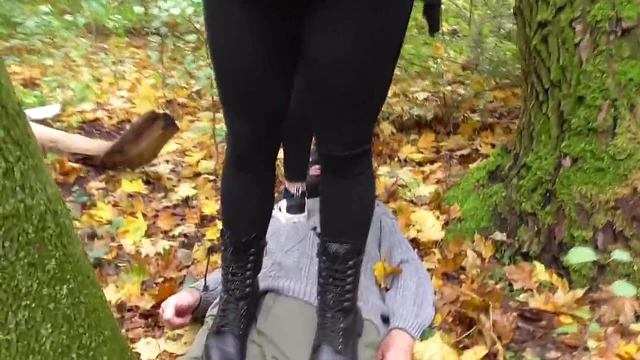 German Pro Porn Domme Tramples Submissive with Seductive Dominance Play