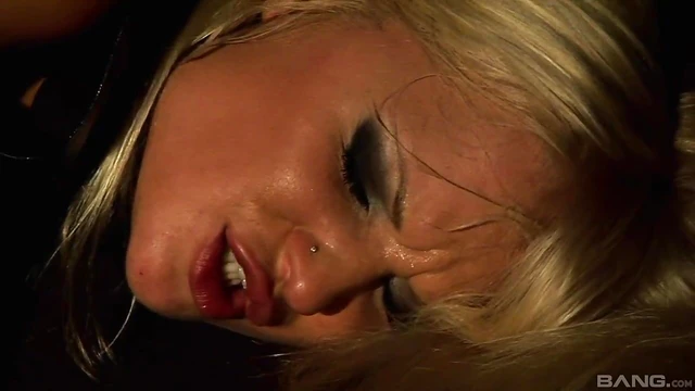 Passionate Kassey Rubs Black Stud's Face Between Her Pussy Lips