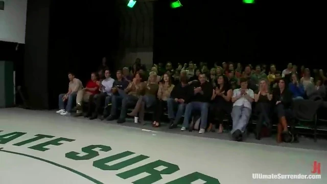 Slutty Chicks Rub Vags While Fighting Hotly On Tatami Mat Floor