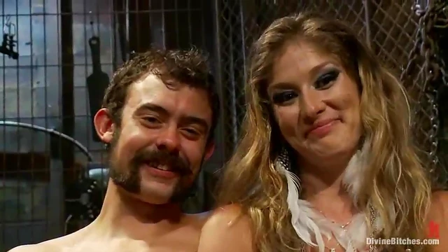 Dominant Femme Forces Guy into Oral Sex After Strapping Him Down Hard