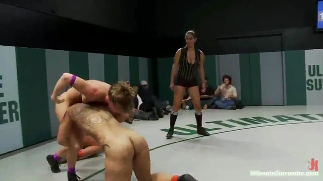 Erotic Catfight Showdown: Nasty Nude Girls Rub Each Other’s Coochies