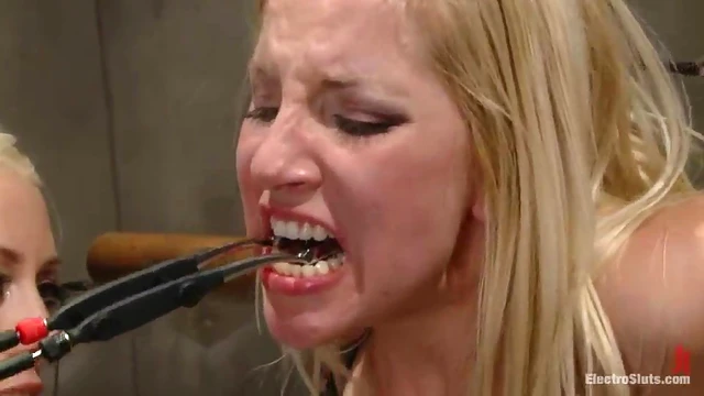 Hot Blonde Ashley Gets Toyed & Tied Up In Steamy Lesbian Action Scene