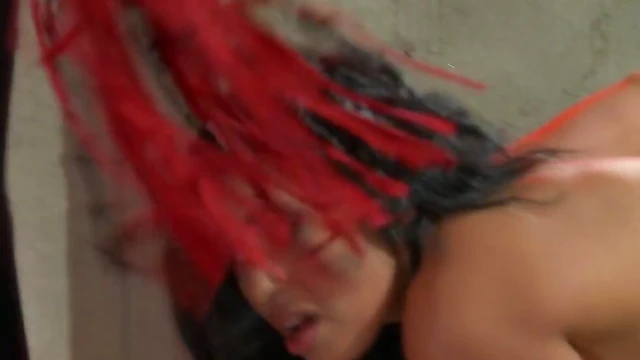 Dominant Mistress Irony Ties Up & Abuses Submissive Toyed Lover Giselle