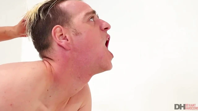 Submissive White Guy Spreads Legs for Dominant Pegging by Yasmine de Leon