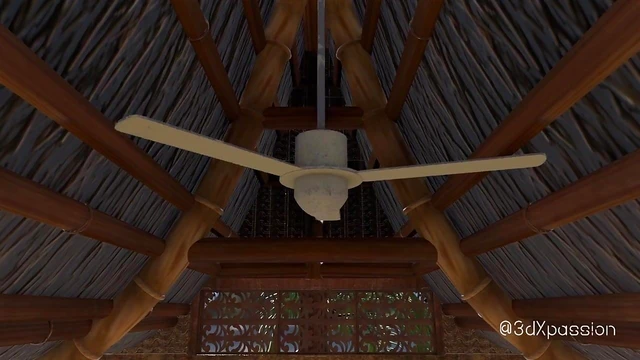 Busty Brunette Fatima Sucks Cock & Rides Hard Inside Her Beach Cabana Retreat