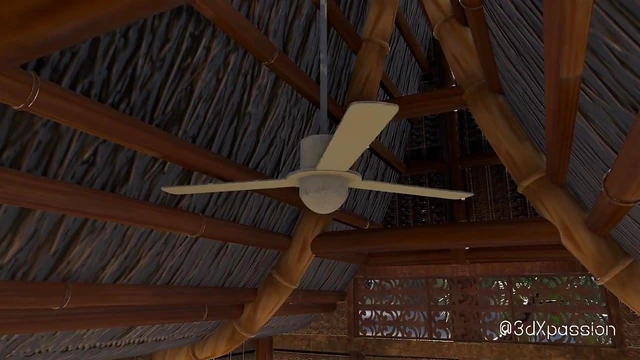 Busty Brunette Fatima Sucks Cock & Rides Hard Inside Her Beach Cabana Retreat