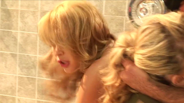 Sexy Aline Shares Cock With Friend For Steamy Threesome Action