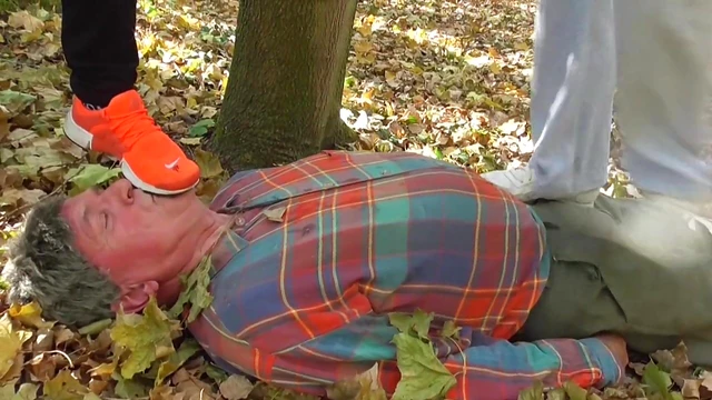 Hot German Girls Dominate Slave With Ruthless Feet Trampling Action