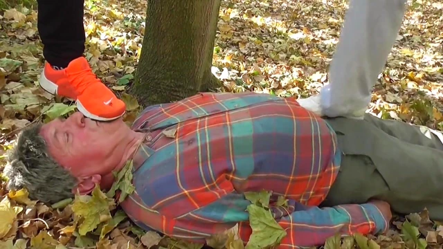 Hot German Girls Dominate Slave With Ruthless Feet Trampling Action