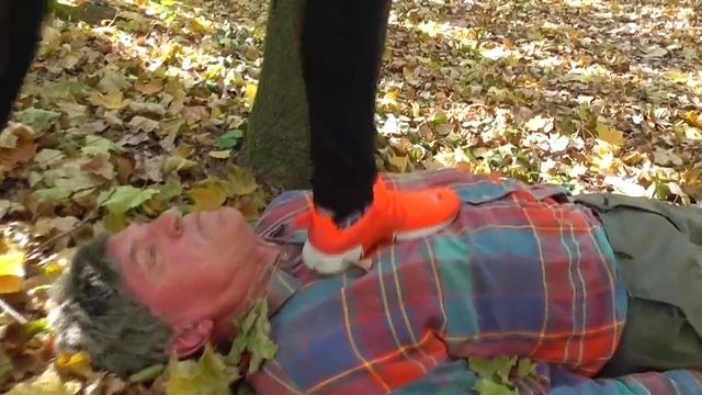 Hot German Girls Dominate Slave With Ruthless Feet Trampling Action