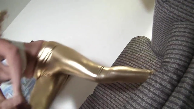 Sizzling Leggings Fetish Showdown Ends With Steamy Orgasmic Climax