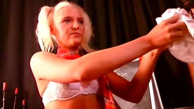 Dominant Teacher Educates While Humiliating Student & Slave In Her Institute