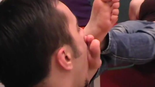 Sensual Sole Licking Leaps into Passionate Foot Worship Delightful Orgasm