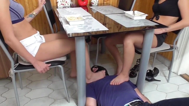 Foot Worship by Twins Leaves Footboy Begging For More Attention