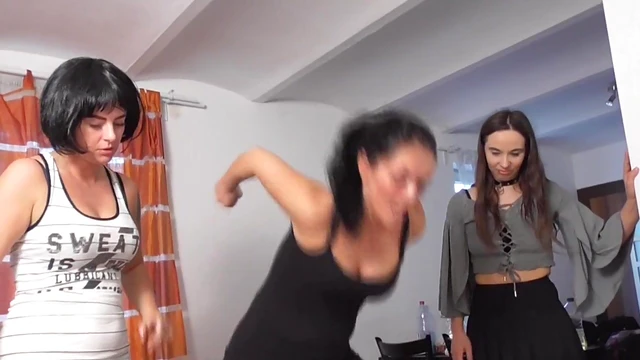 Hot Trample Party: Stunning Women Crush Shoes Over Submissive Men's Bodies