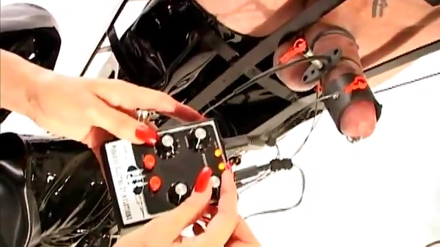 Mistress Dominates Sexy Man's Muscular Body While He's Bound Tight