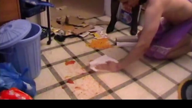 Seductive Servant Melody Tempts Master's Cock With Passionate Blowjob Skillz