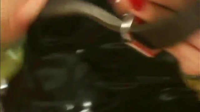 Masked Lesbians in Leather Engage in Kinky Sex Games Together