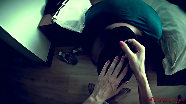 Submissive Slave Becomes Furniture for Dominant Mistress's Pleasure Showdown