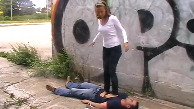 Melody Tramples Richie’s Body for Ultimate Sexual Domination Thrill