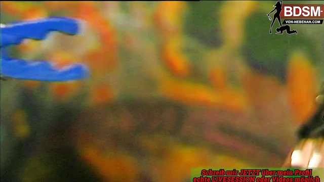 Dominatrix Commands Slaves During Rough German Amateur BDSM Scene