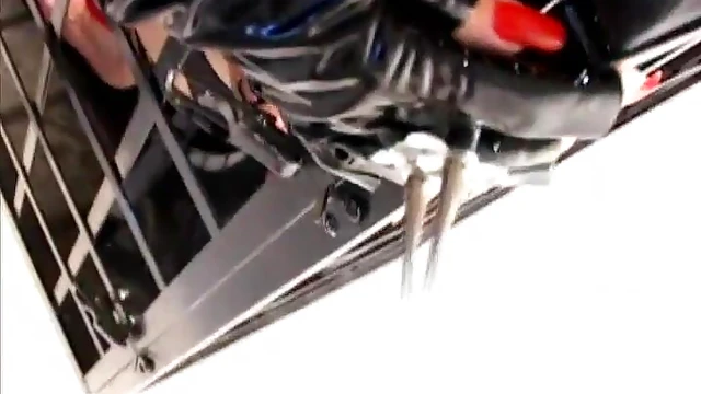 Dominant Mistress Roughly Humiliates Submissive Slaves in BDSM Ritual