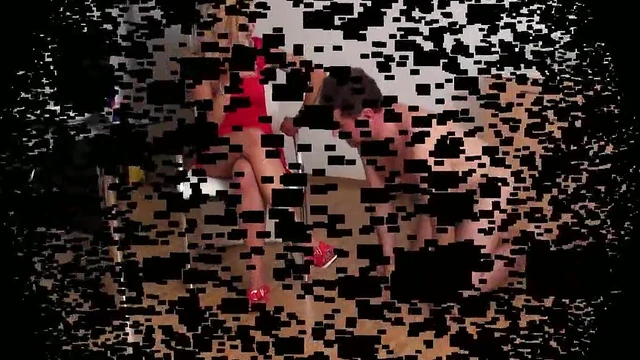 Laughing Slut Gets Her Mouth Filled With Cum Again And Again!