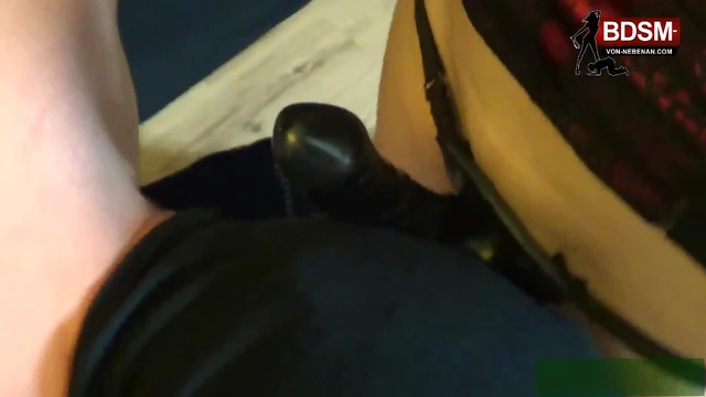 German FemDom Commands Submissive Slave's Gay Fantasies with Brutal Precision