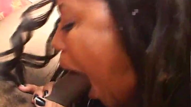 Sultry Black Girl in Lingerie Gets Her Holes Fucked Hard and Deep