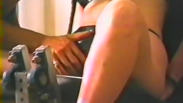 Mysterious Masked Chick Straps On for Steamy Gym Fuckathon