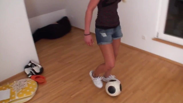 Sultry Soccer Goddess Dominates Her Submissive Player Brutally