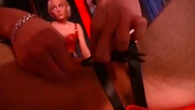 Seductive Slave Gets CBT Clamped Tight in Dungeon Depths