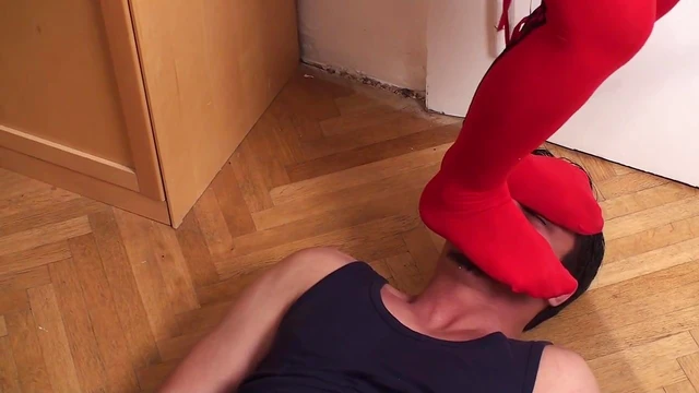 Sultry Motocross Chick Wears Red Socks and Crushes Under Her Wheels Seductively