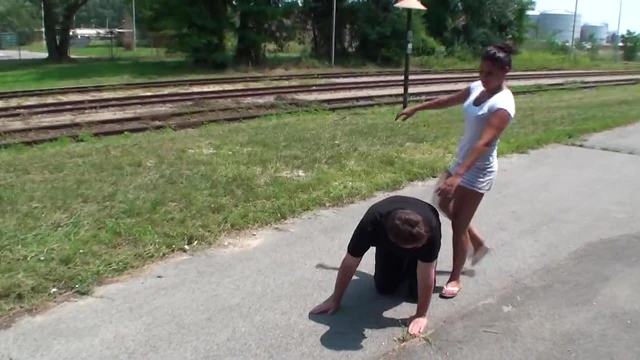 Diabolical Submissive Joschi Kicked and Fucked by Dominant Mistress