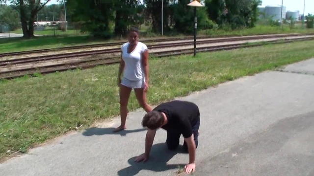 Diabolical Submissive Joschi Kicked and Fucked by Dominant Mistress