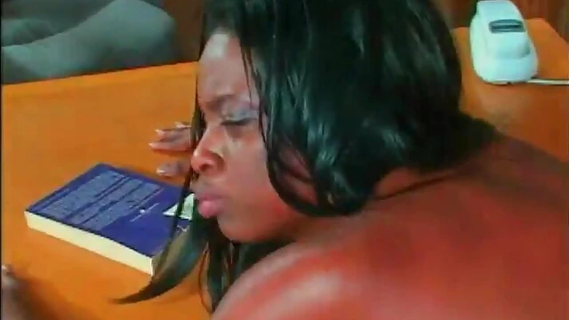Office Orgy: Curvy Black Girl Gets Pounded by Her Boss's Huge Cock