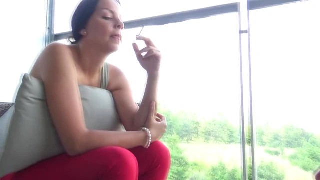 Human Ashtray Submits Fully, Devouring Cigarette Butts Intensely