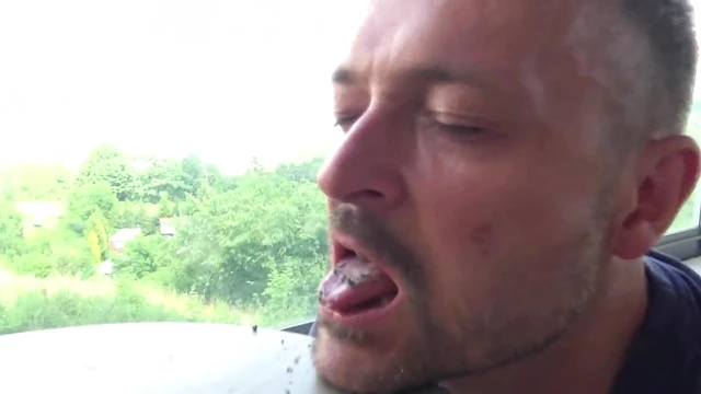 Human Ashtray Submits Fully, Devouring Cigarette Butts Intensely