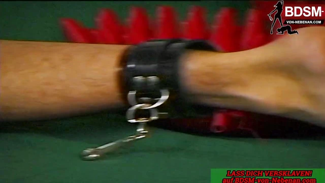 Sexy German Domina Dominates Crossdressing Slave in BDSM Scene